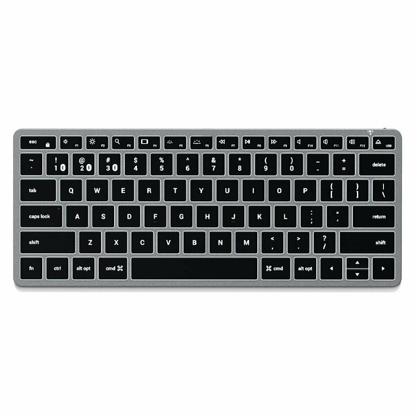 Satechi Slim X1 Bluetooth Backlit Keyboard, Space Gray ST-BTSX1M